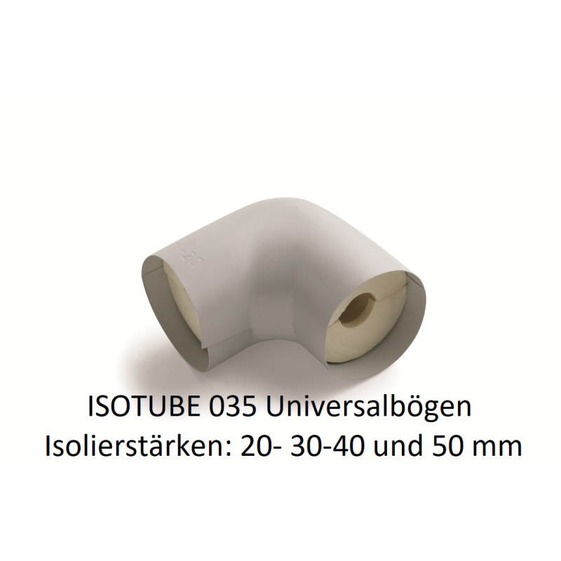 AustroPUR 035 Rohrisolierung Bogen 35x30 mm Weichschaum mit PVC