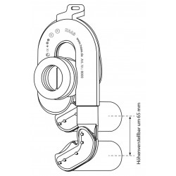 Urinal Absaug Siphon höhenverstellbar mit Sensor, passend für elektronische Spülung von Grohe Haas Urinal u. Bidet Siphon Kun...